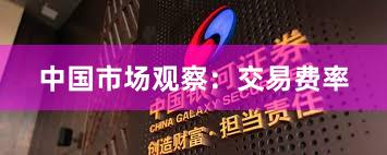 中国市场观察：交易费率
